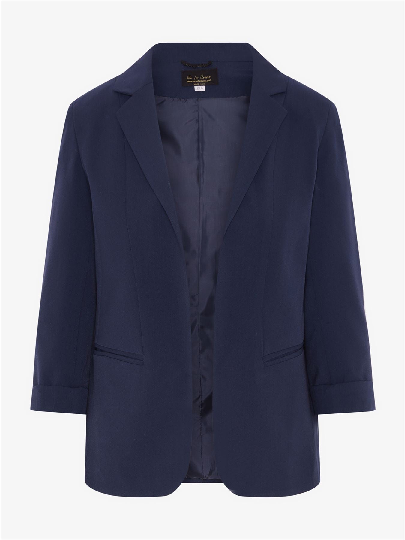 Rose Eleusis Edge To Edge blazer, stylish tailored jacket with a sleek design, front closure, and structured fit.