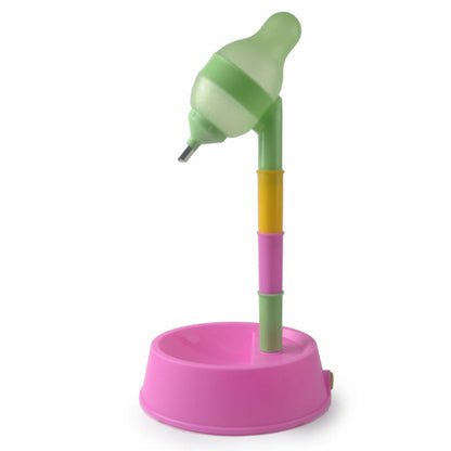 Maroon Asteria automatic pet water dispenser stand with adjustable height and bowl for easy pet hydration.