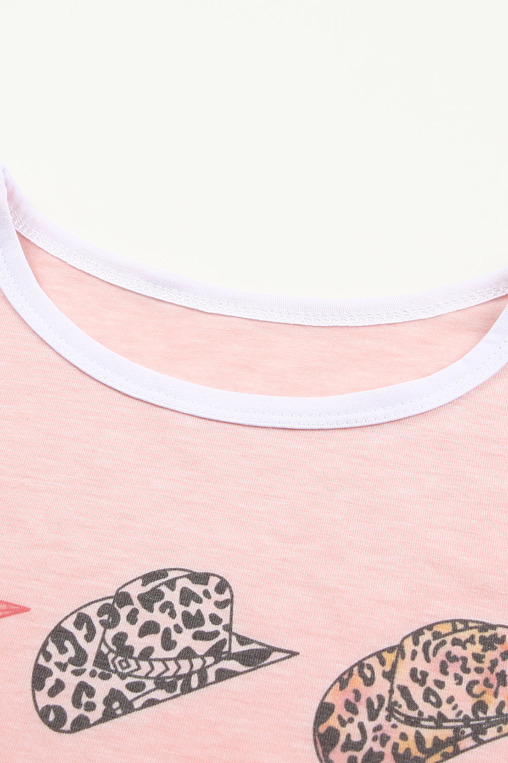 Pink leopard print short sleeve T-shirt and drawstring shorts set by Harlequin Daisy in a bath and beauty style.