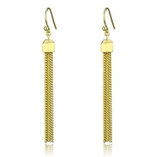 Gold brass earrings with clear top grade crystals from Turquoise Tiger jewelry collection, featuring elegant and sparkling design.