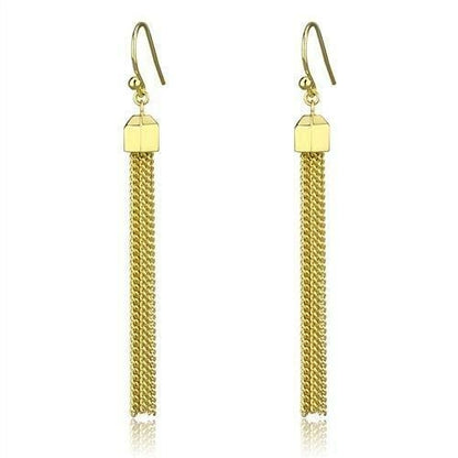 Gold brass earrings with clear top grade crystals from Turquoise Tiger jewelry collection, featuring elegant and sparkling design.