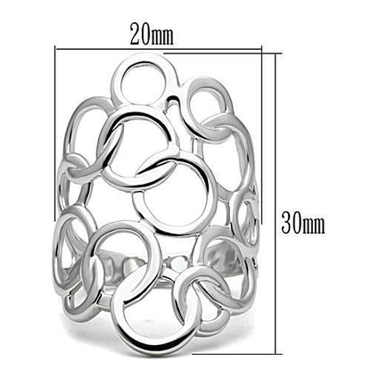Rhodium brass ring from Turquoise Tiger jewelry collection, simple design without stones, elegant and shiny metallic finish.