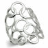 Rhodium brass ring from Turquoise Tiger jewelry collection, plain band with a sleek, polished finish and no stones.