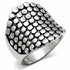 Rhodium brass ring from Turquoise Tiger jewelry collection, simple band with a polished finish, no stones or embellishments.