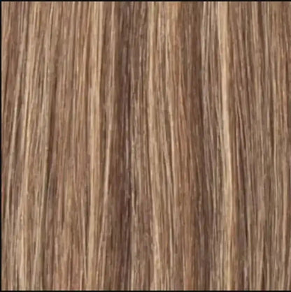 Peach Clymene Holly straight HD lace human hair wig with 2x6 lace closure, showcasing sleek, natural hair texture and lace detail.