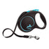 Dog lead Flexi BLACK DESIGN 5m blue size M from Bigbuy, showing the retractable leash with blue handle and black cord.