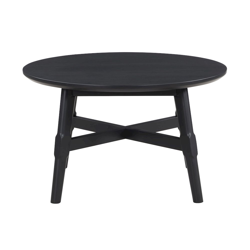 Black Oslo coffee table by Start2Finish with a sleek, modern design and smooth surface, perfect for living room decor.