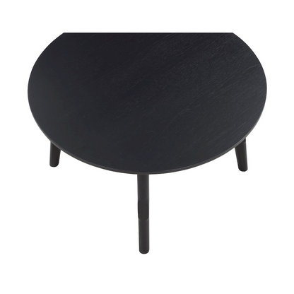 Black Oslo coffee table by Start2Finish with a sleek, modern design and smooth surface, ideal for living room decor.