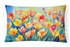 Freesias watercolor throw pillow featuring vibrant floral design, decorative home cushion by Start2Finish.