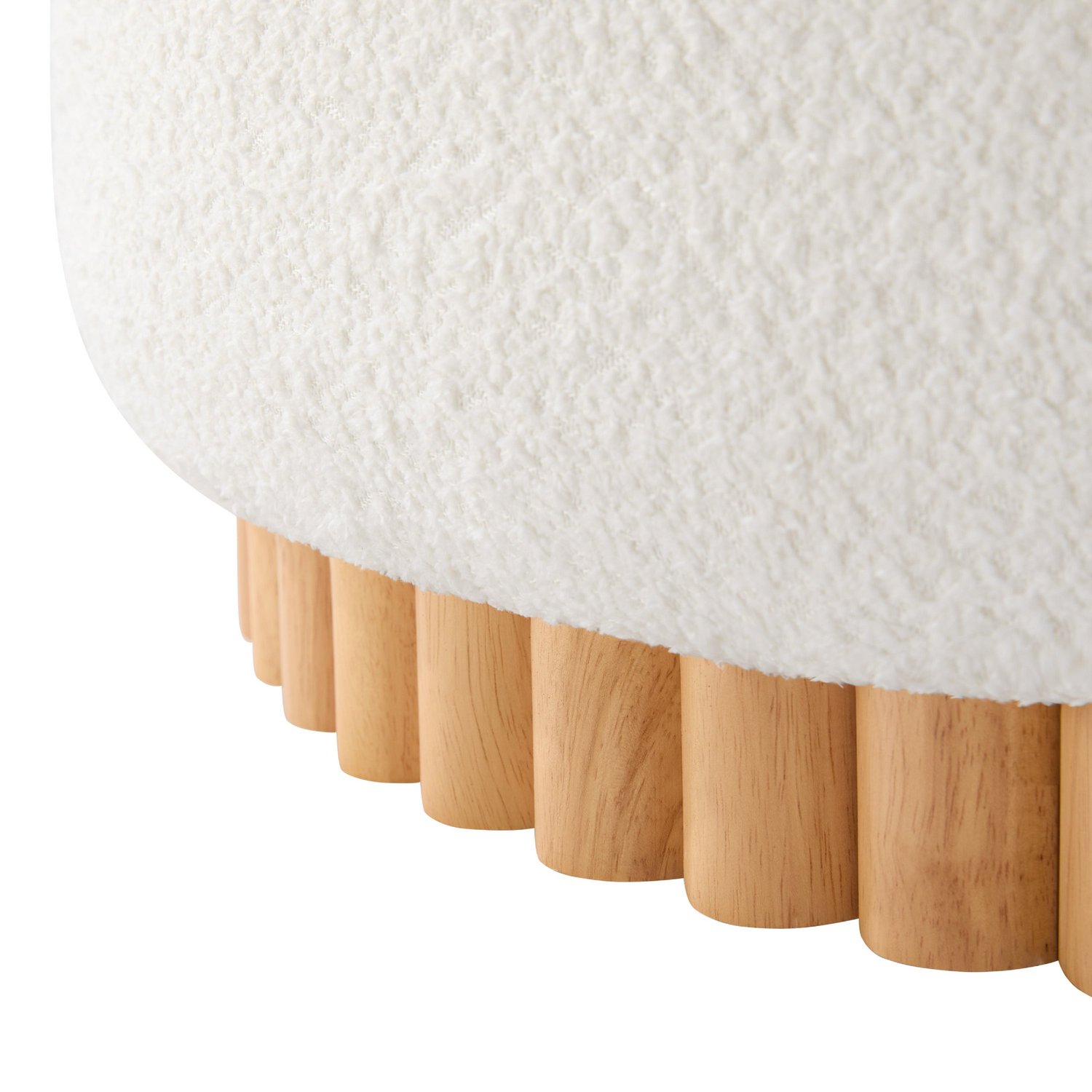 Start2Finish wooden and fabric upholstered ottoman with storage for living room and lounge, featuring a cushioned top and sturdy base.