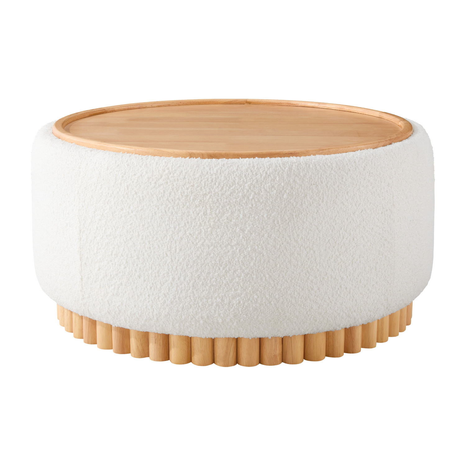 Start2Finish wooden and fabric upholstered Ottoman with storage, ideal for living room or lounge furniture.