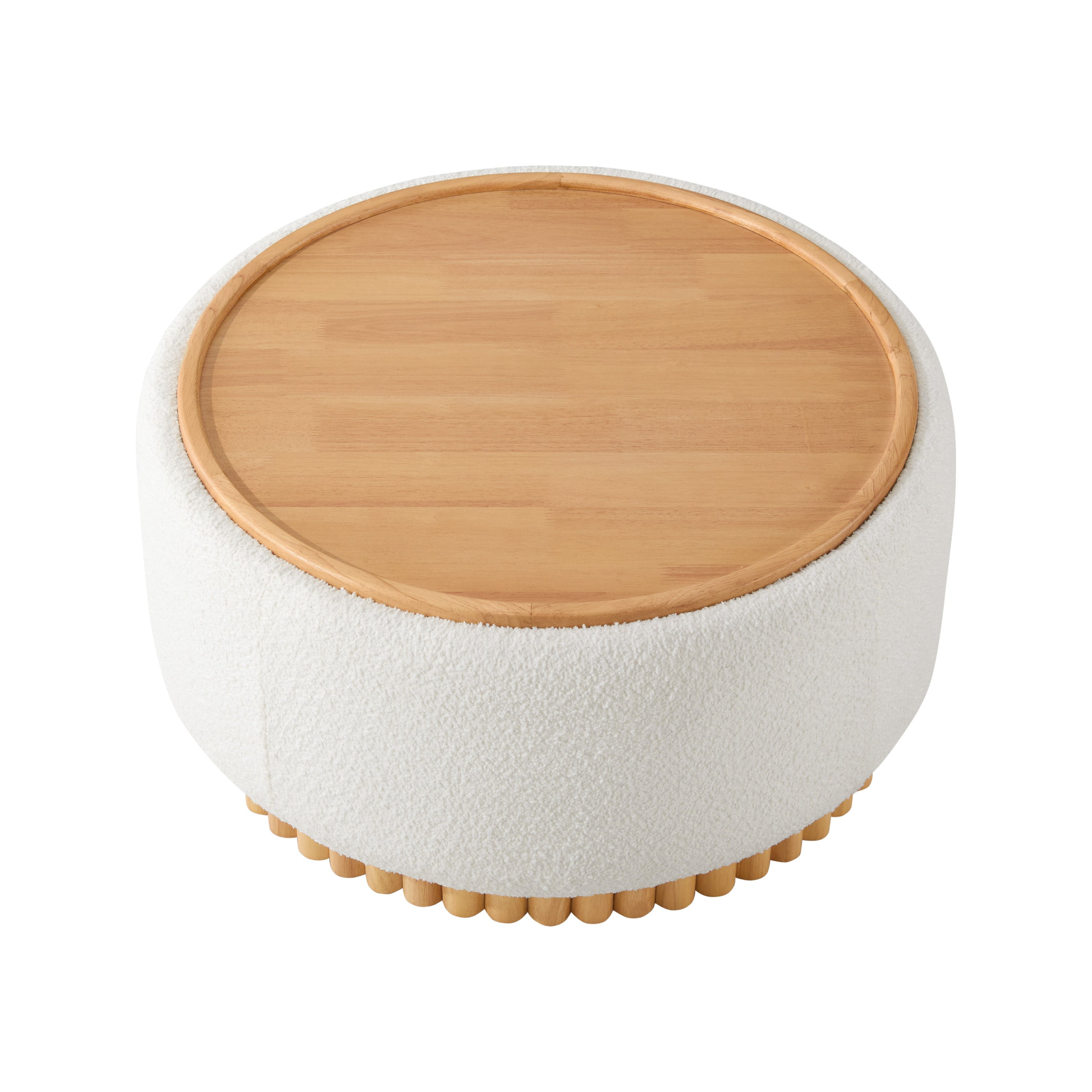 Start2Finish wooden and fabric upholstered ottoman with storage for living room and lounge spaces, featuring a stylish design.
