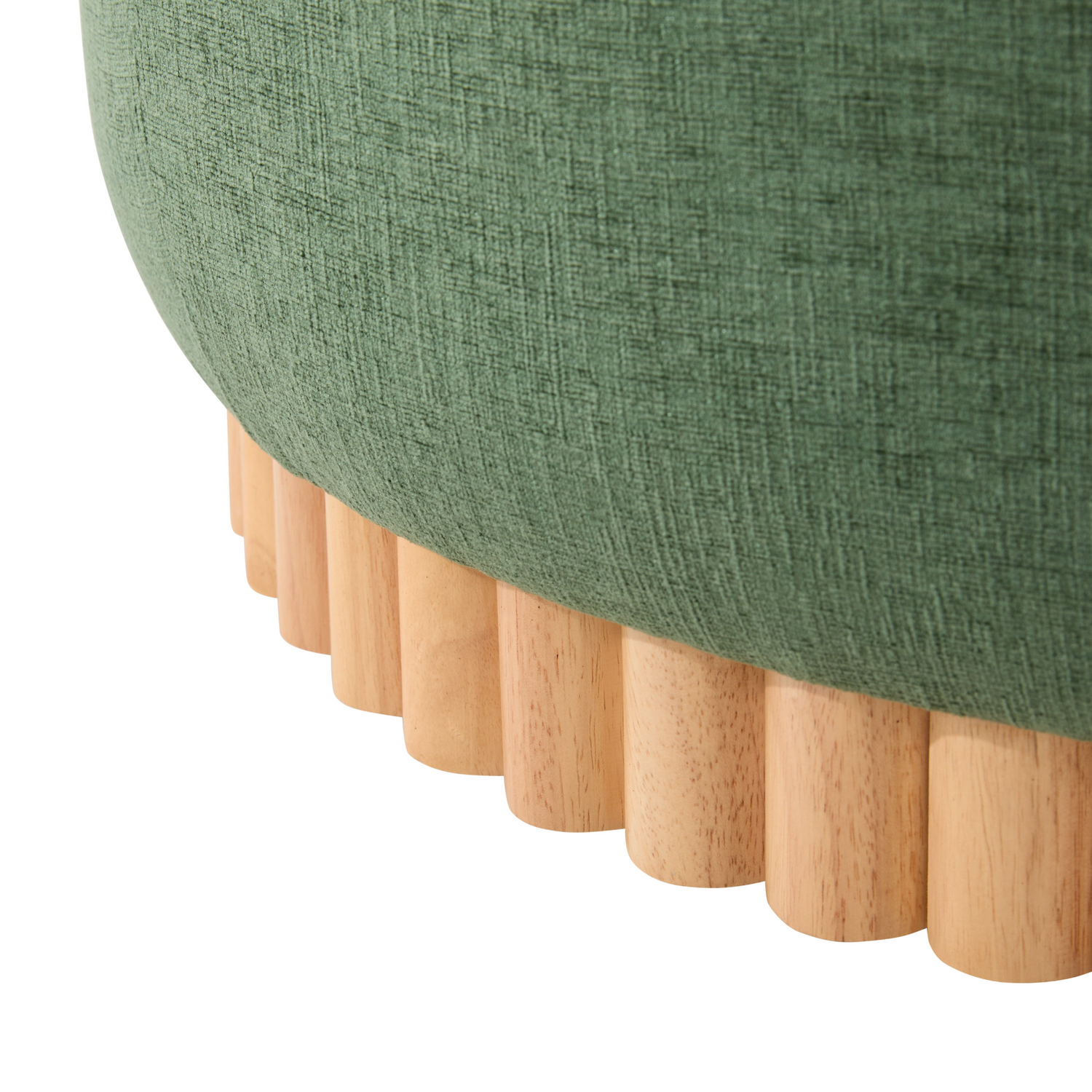 Start2Finish wooden and fabric upholstered ottoman with storage, ideal for living room and lounge furniture.