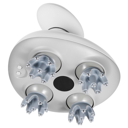 Start2Finish VEVOR electric scalp massager with removable massage heads, waterproof design, and portable head for stress relief and hair growth.
