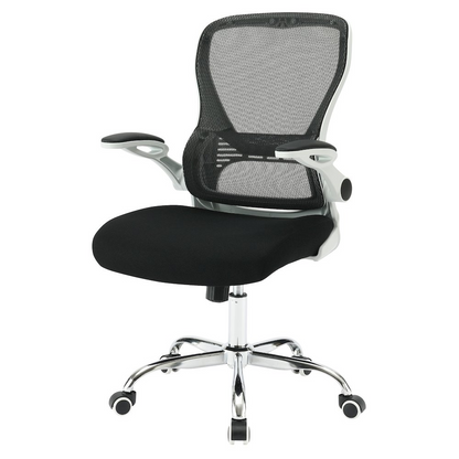Start2Finish mesh back manager’s chair with ergonomic design, black mesh upholstery, and adjustable armrests for office comfort.