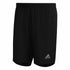 Black Adidas sports shorts for men, designed for activewear and athletic activities, shown on a model.