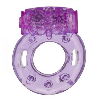 Start2Finish Cloud 9 Pleasure Tickler 1 Speed Ring in purple, adult product with textured surface and flexible ring design.