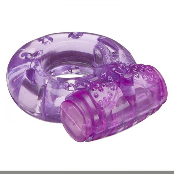 Start2Finish Cloud 9 Pleasure Tickler 1 Speed Ring in purple, an adult product designed for enhanced sensation.