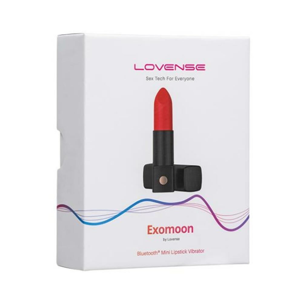 Start2Finish Lovense Exomoon adult lipstick vibrator with app control, sleek design, and compact shape for discreet pleasure.