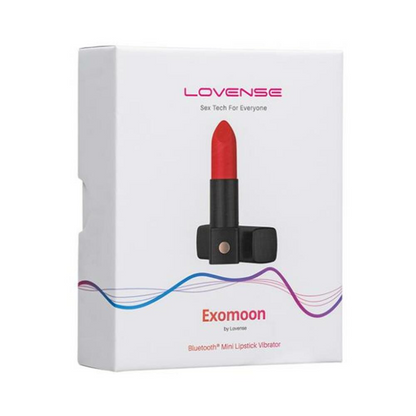 Start2Finish Lovense Exomoon adult lipstick vibrator with app control, sleek design, and compact shape for discreet pleasure.