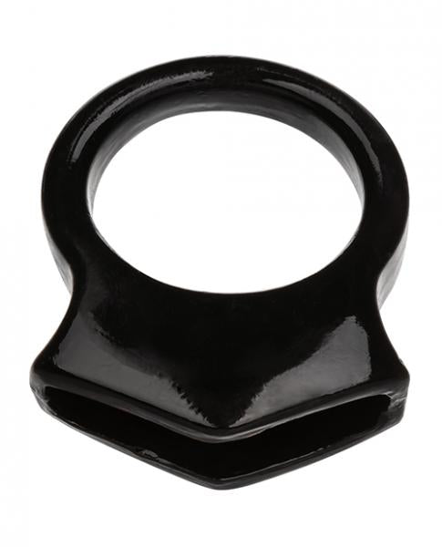 Black Colt Snug Grip Enhancer Ring by Start2Finish, designed for adult products, shown in a close-up image highlighting its smooth texture.