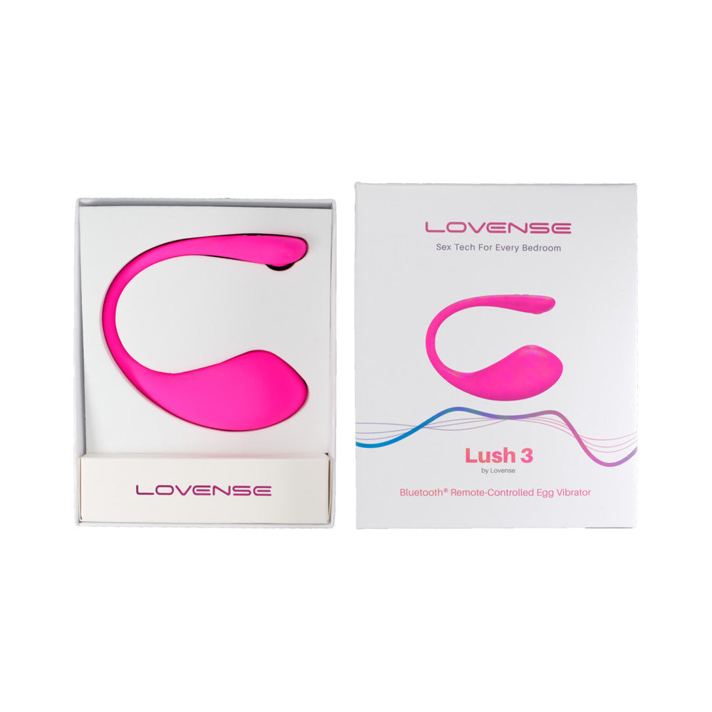 Lovense Lush 3 adult toy from Start2Finish, showing the sleek, discreet design and control features of the device.