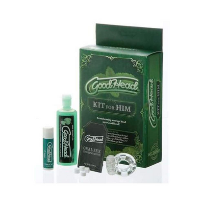Start2Finish Goodhead Kit For Him adult product with multi-colored accessories and packaging, designed for personal pleasure.