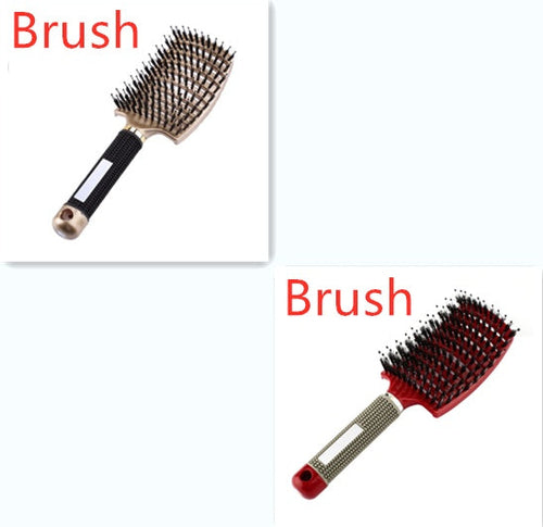 CJDropshipping anti-knot hairbrush for women, detangling comb with ergonomic handle, suitable for smooth, tangle-free hair.
