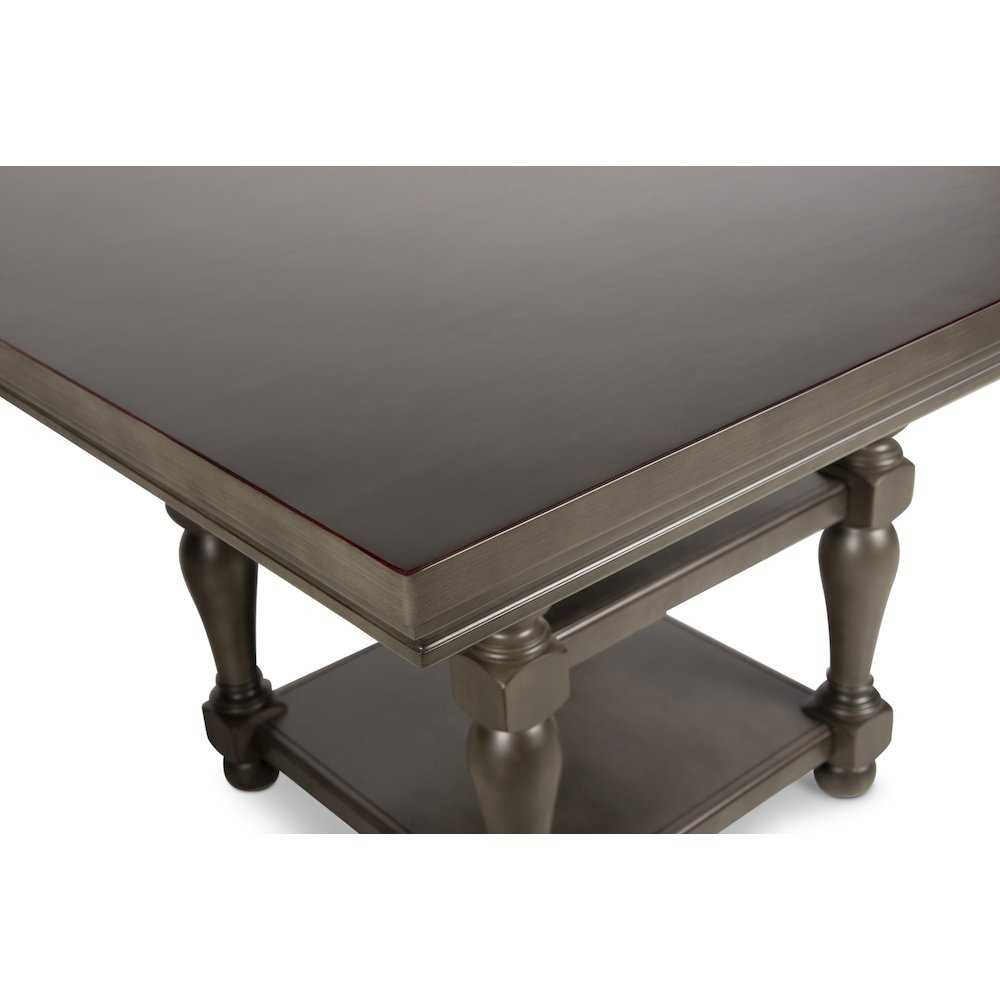 Start2Finish Caswell Counter Table with wooden surface and metal frame, suitable for kitchen or dining space.