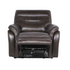 Start2Finish Fortuna power recliner with built-in coffee table, featuring plush cushioning and adjustable reclining features.