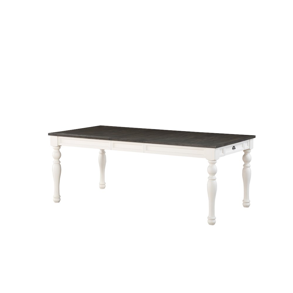 Joanna Two Tone Dining Table by Start2Finish featuring a sleek wooden surface with contrasting legs for modern dining rooms.