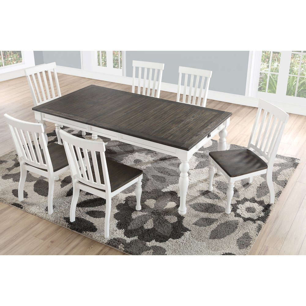Start2Finish Joanna Two Tone Dining Table with sleek wood finish, modern design, and sturdy construction for stylish dining spaces.