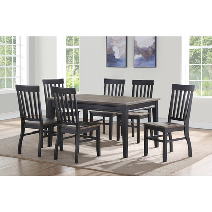 Start2Finish Raven Noir dining table with a sleek black finish and modern design, shown in a well-lit room setting.