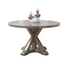 Start2Finish Molly round dining table, 48-inch diameter, with a sleek wooden surface and sturdy base, perfect for dining spaces.