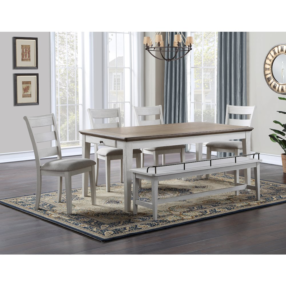 Start2Finish Pendleton dining table with wooden surface and sturdy legs, ideal for dining rooms and modern home interiors.