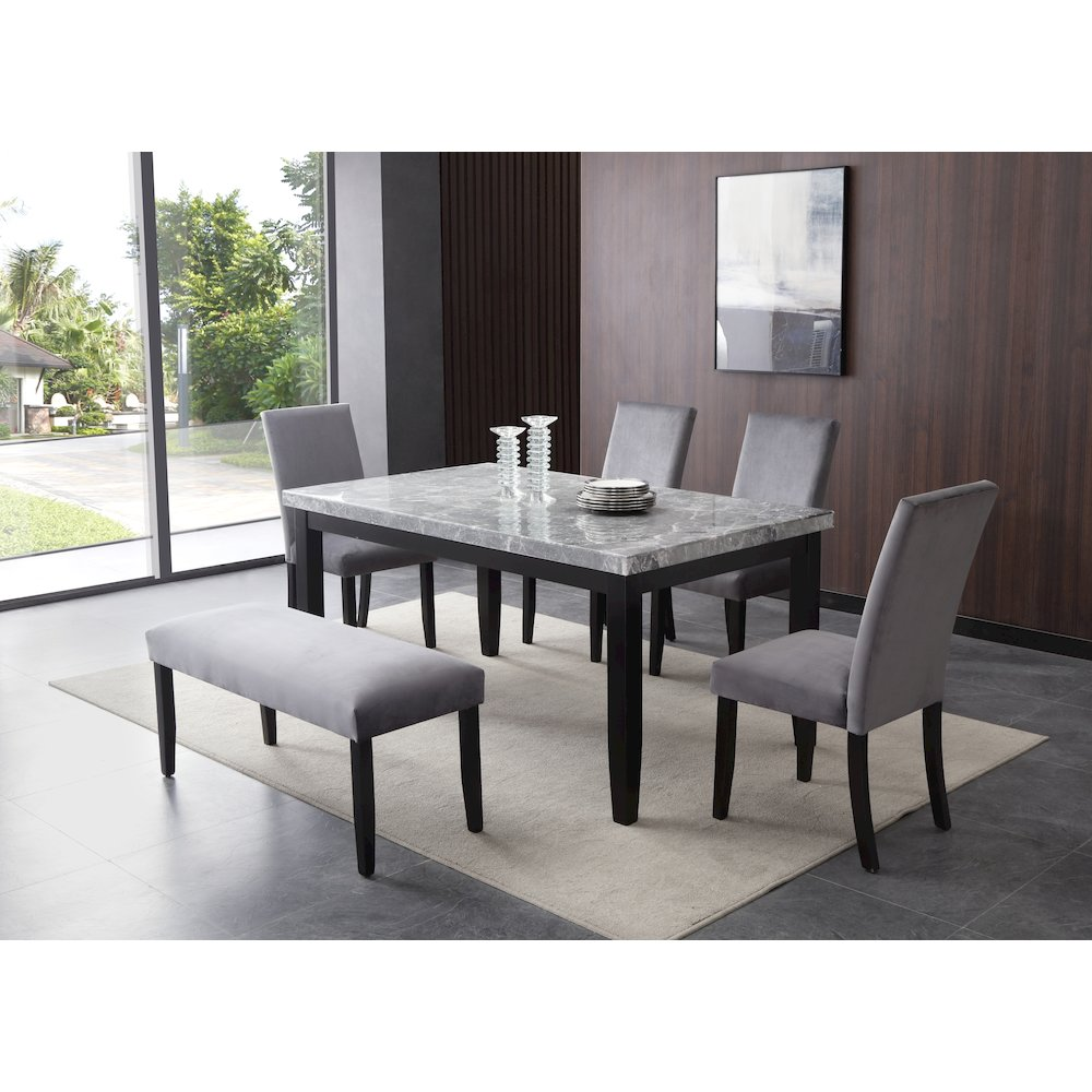 Start2Finish Napoli 6-piece furniture set with modern design, including various pieces arranged for a stylish living space.