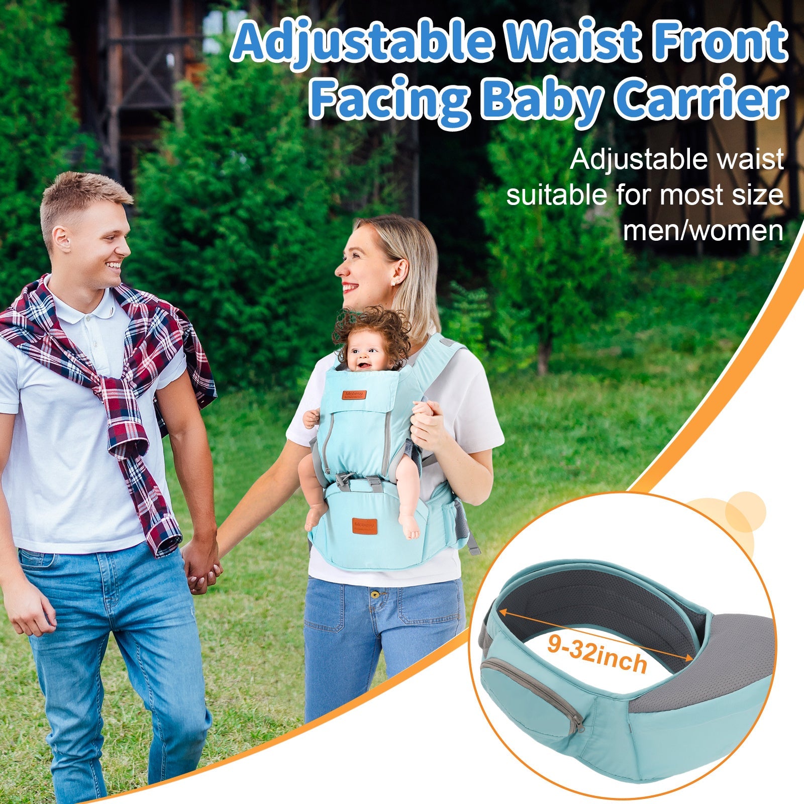 CJDropshipping multi-functional baby waist stool for newborns, featuring adjustable design for holding and supporting infants.