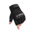 Black Lavender tactical fingerless airsoft gloves with padded palms for outdoor sports, paintball, and tactical equipment.