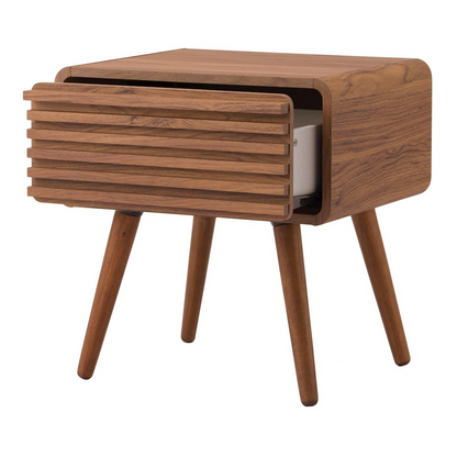 Wilson Slat Side/End Table by Start2Finish featuring a wooden slat design and compact rectangular shape for living room decor