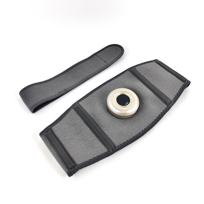 Start2Finish VitalFlex Therapy Massage Belt for wellness, shown in black with adjustable straps and massage nodes.