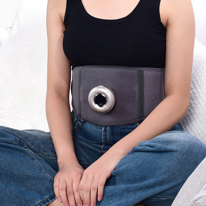 VitalFlex Therapy Massage Belt by Start2Finish showing a close-up of the adjustable wellness belt with textured massage nodes.