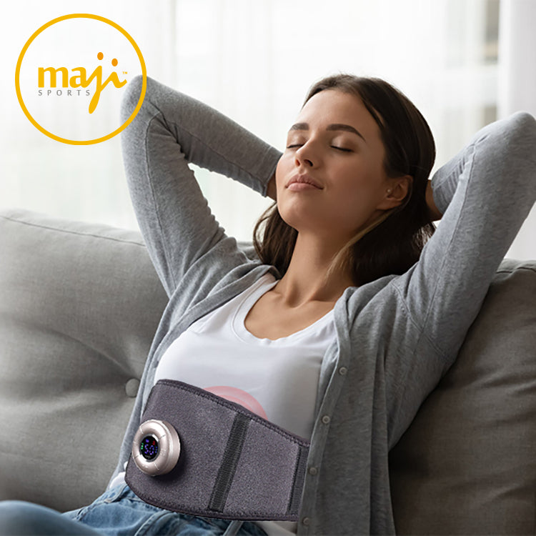 VitalFlex Therapy Massage Belt by Start2Finish, shown in use for wellness therapy, with adjustable straps and soft material.