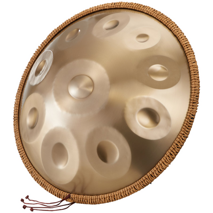 Start2Finish VEVOR 22-inch D Minor Handpan Drum with mallets, stand, and carry bag, steel percussion instrument for healing and beginners.