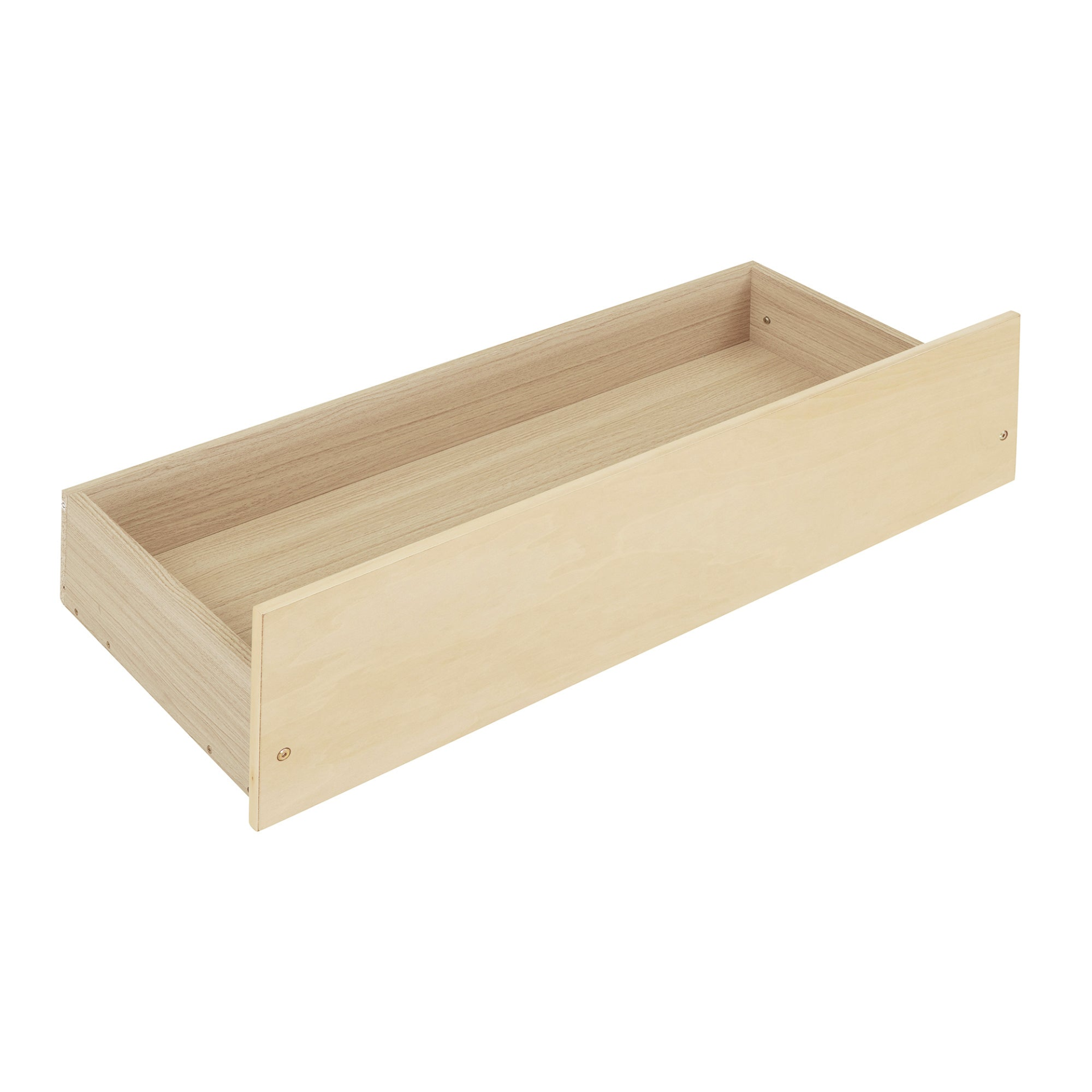 Twin size house bed frame by Start2Finish with wood finish and two storage drawers, ideal for bedroom or guest room.