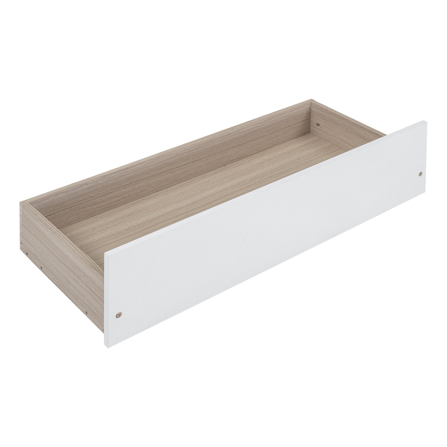 Twin size house bed frame by Start2Finish in wood with two storage drawers, ideal for bedroom or guest room.