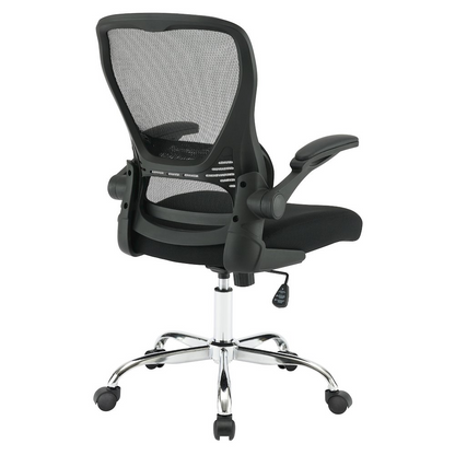 Start2Finish mesh back manager’s chair with adjustable armrests and ergonomic design, featuring a cushioned seat and breathable mesh back.