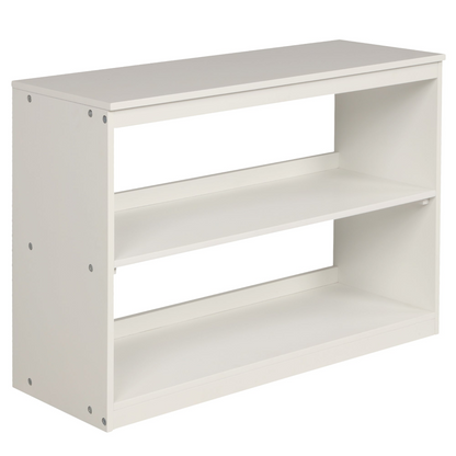 Twin size low loft bed by Start2Finish with solid wood frame, built-in cabinets, and rolling desk for bedroom or study space.