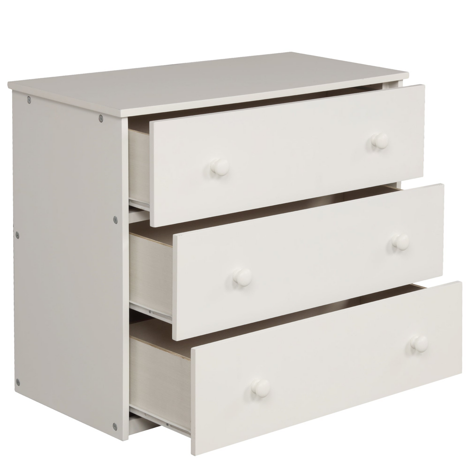 Twin size low loft bed by Start2Finish with solid wood frame, built-in cabinets, and rolling desk for bedroom or study space.