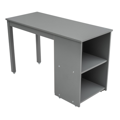 Twin size low loft bed by Start2Finish with solid wood frame, built-in cabinets, and a rolling desk for bedroom or study space.