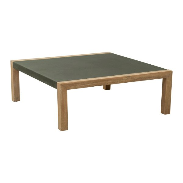 Gray Teras coffee table by Start2Finish with a sleek, modern design and smooth surface, shown in a living room setting.